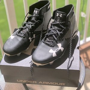 Under Armour Black & White Football Cleats